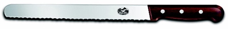 Slicing Knife, round tip, serrated edge